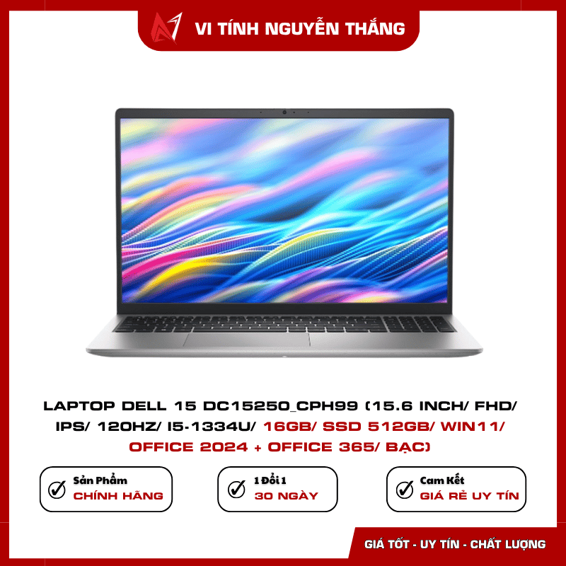 Laptop Dell 15 DC15250_CPH99 i5-1334U màu bạc