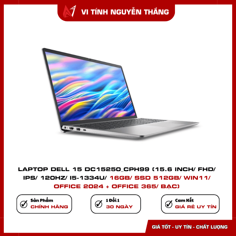 Màn hình Laptop Dell 15 DC15250_CPH99 15.6 inch FHD 120Hz