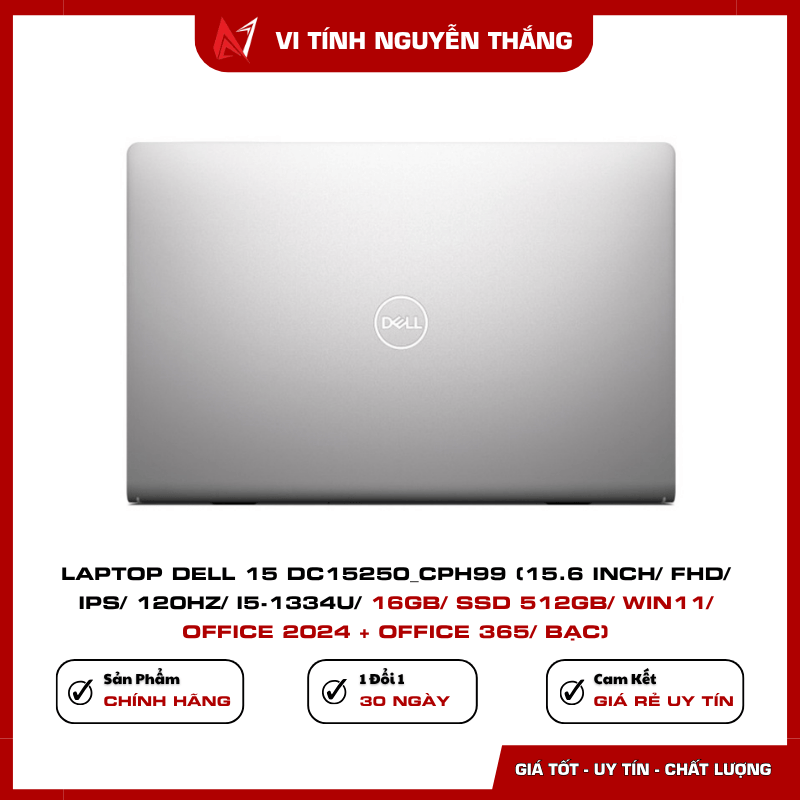 Laptop Dell 15 DC15250_CPH99 Windows 11 Office 2024 Office 365
