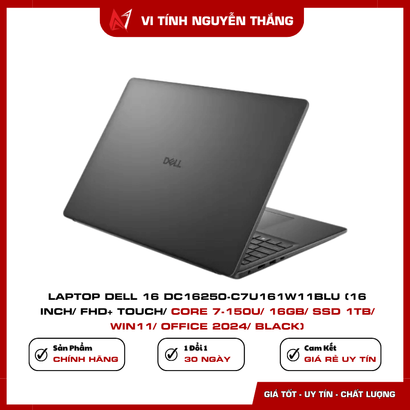 Laptop Dell 16 DC16250 Windows 11 Office 2024