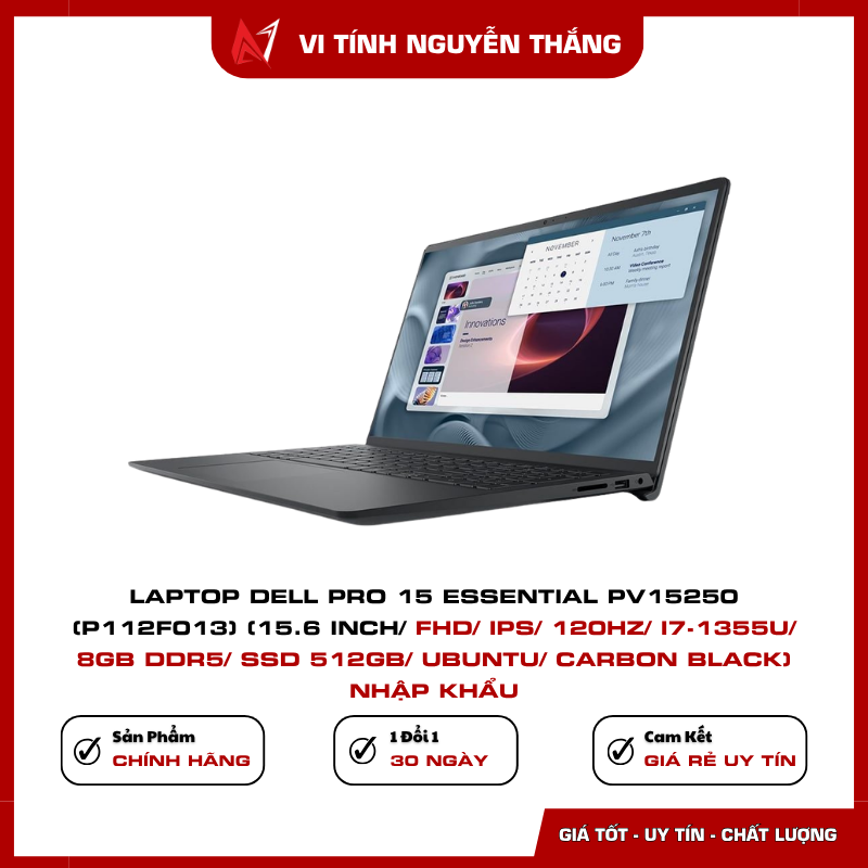 Dell Pro 15 Essential PV15250 màn hình 15.6 inch FHD IPS 120Hz