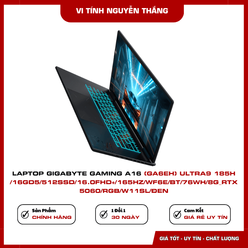 Màn hình Gigabyte Gaming A16 16 inch FHD Plus 165Hz