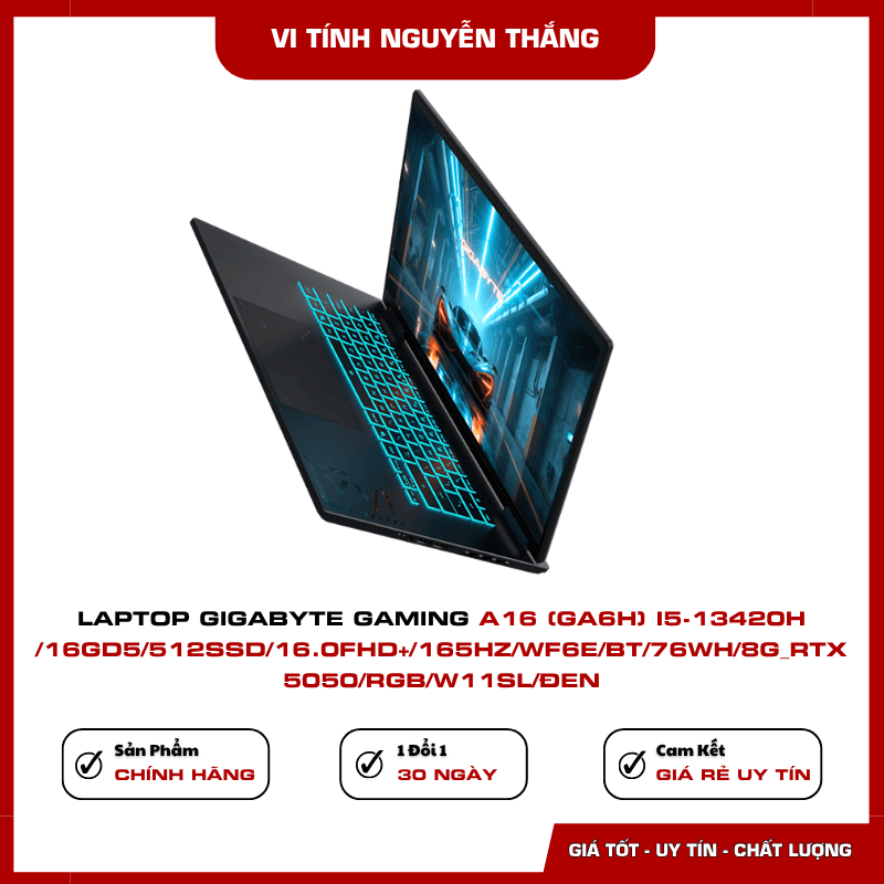 Hệ thống tản nhiệt WINDFORCE trên GIGABYTE Gaming A16 GA6H