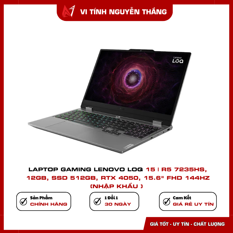 Lenovo LOQ 15 RTX 4050 6GB chơi game và đồ họa