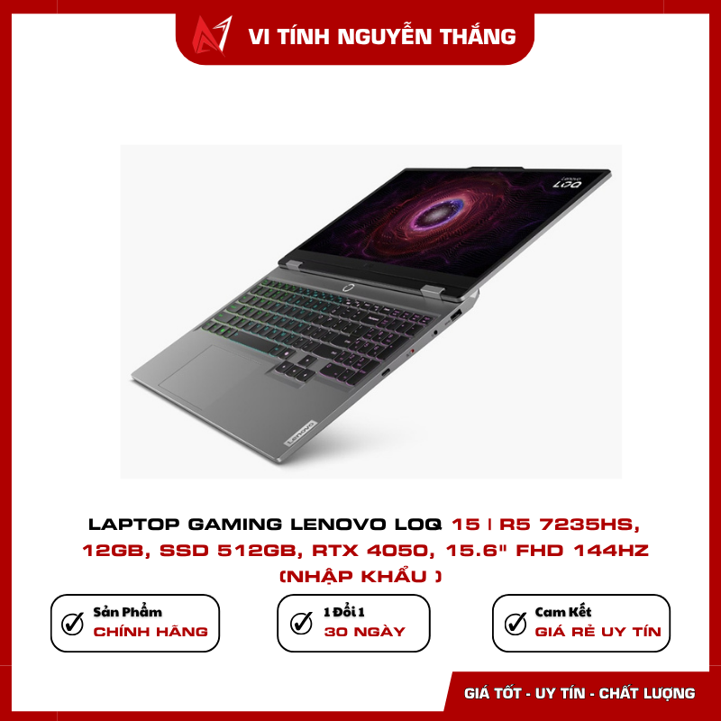 Lenovo LOQ 15 màn hình 15.6 inch FHD IPS 144Hz