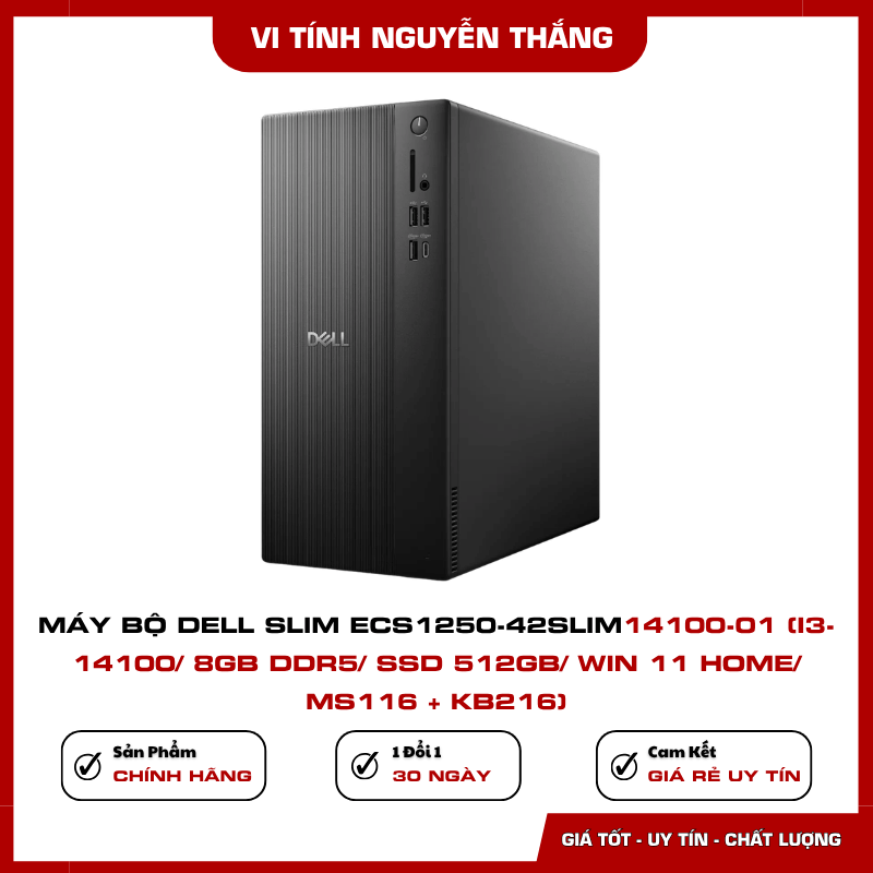 SSD PCIe 512GB của Máy Bộ Dell Slim ECS1250