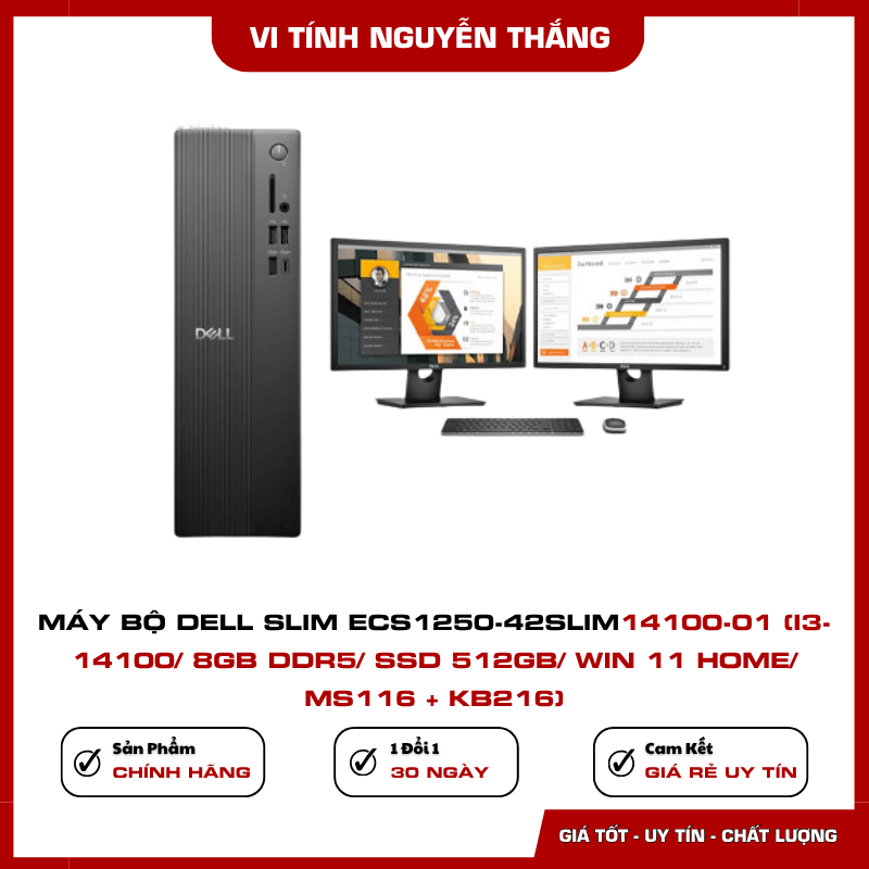 Máy Bộ Dell Slim ECS1250 kèm bàn phím và chuột Dell