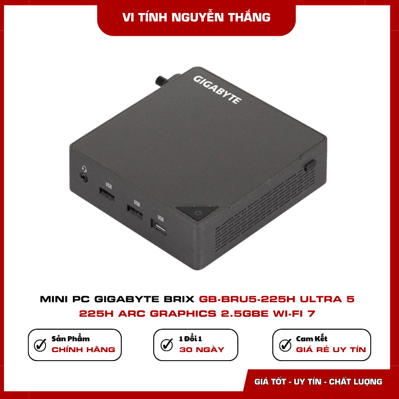 GIGABYTE BRIX GB-BRU5-225H Intel Core Ultra 5 225H