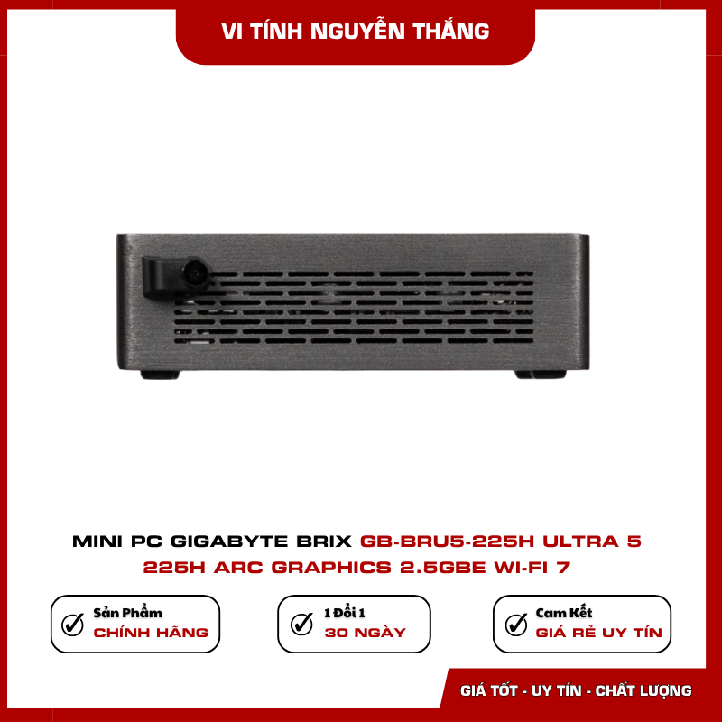 Mini PC GIGABYTE BRIX GB-BRU5-225H hỗ trợ nhiều màn hình 4K