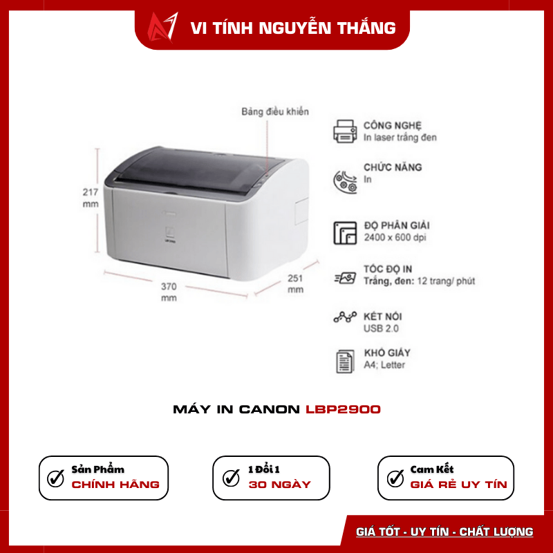 Máy in Canon LBP 2900 bền bỉ