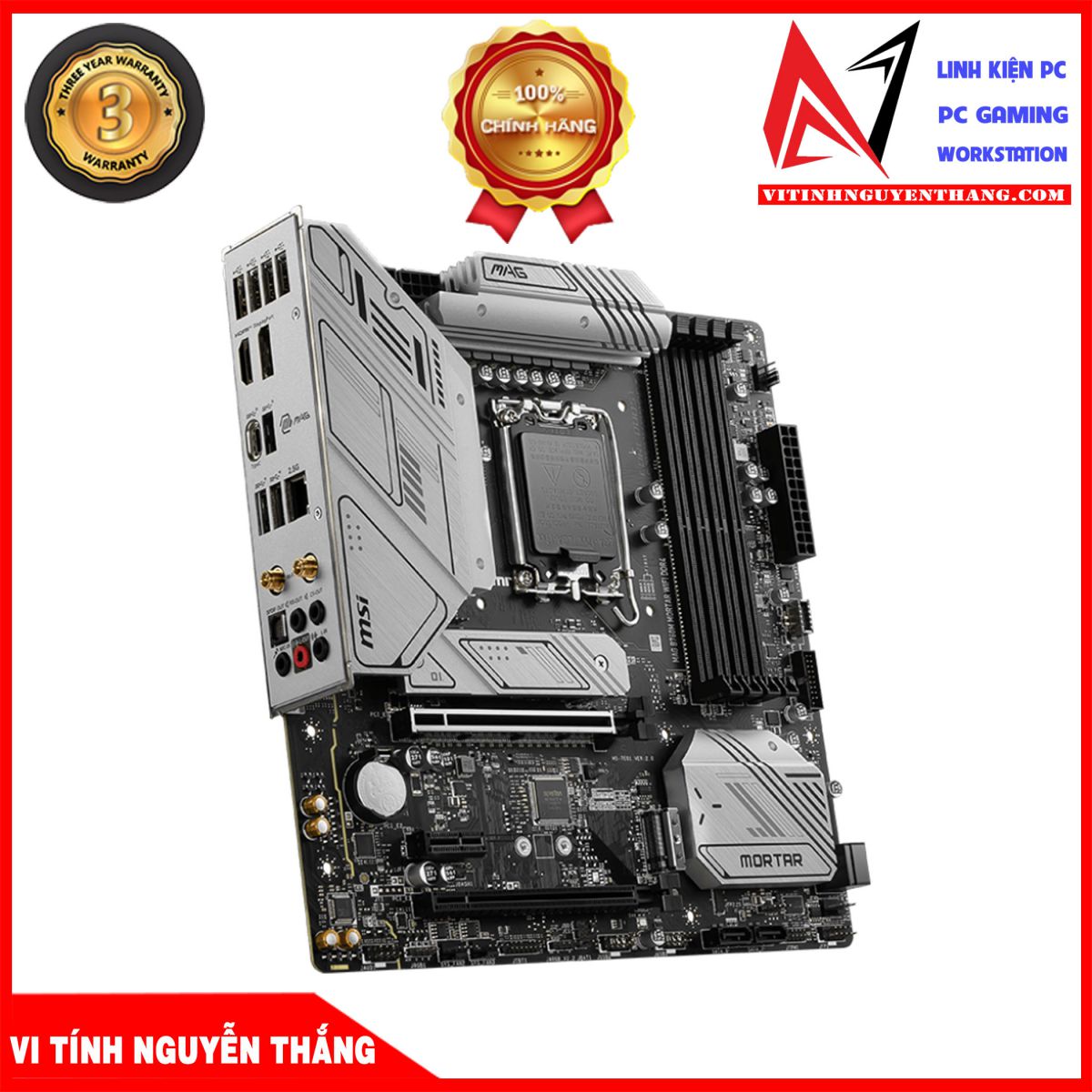 GEARVN - Bo Mạch Chủ MSI MAG B760M MORTAR WIFI DDR4