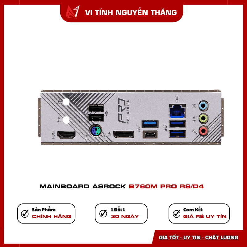 ASRock B760M Pro RS/D4 thiết kế