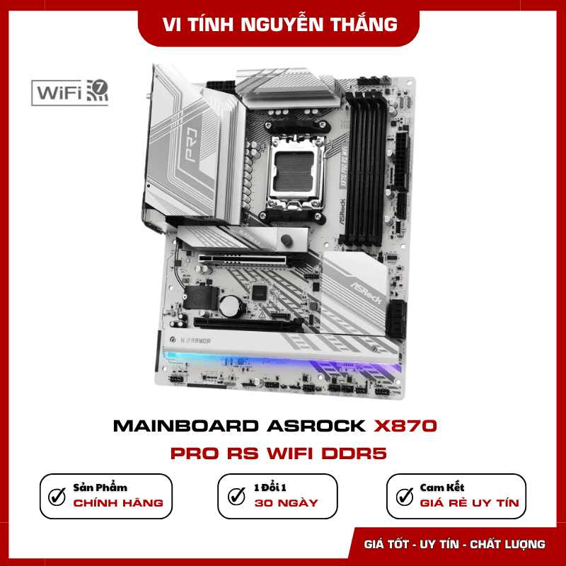 Thiết kế nguồn ASRock X870 Pro RS WiFi