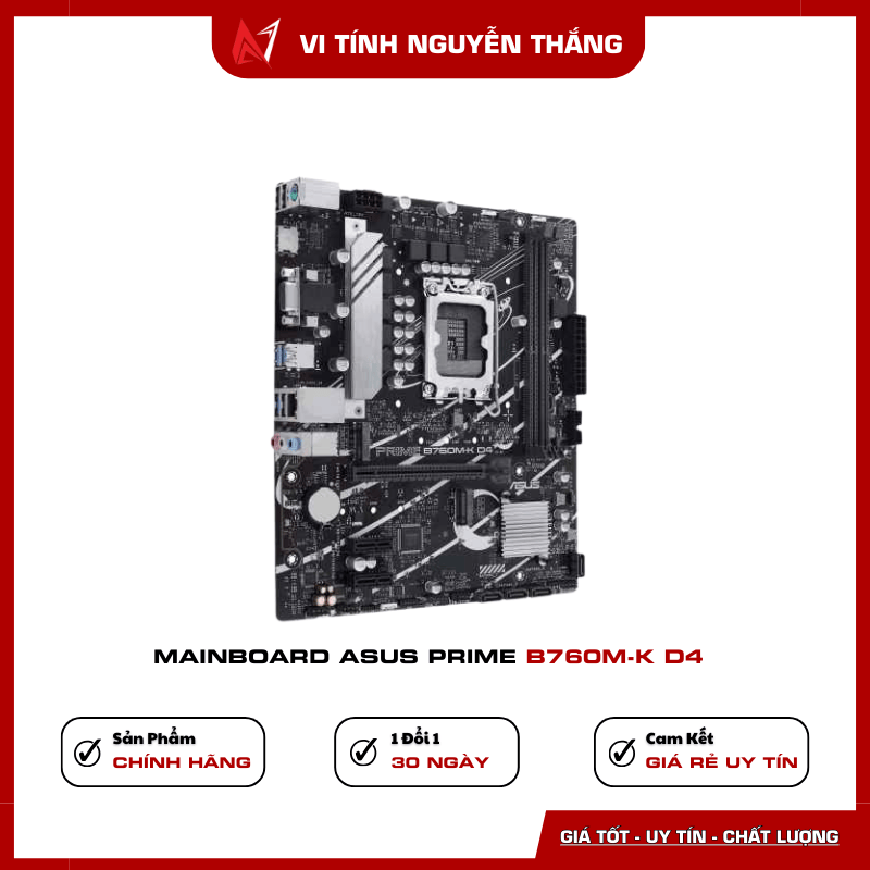 Mainboard ASUS PRIME B760M-K D4 thiết kế