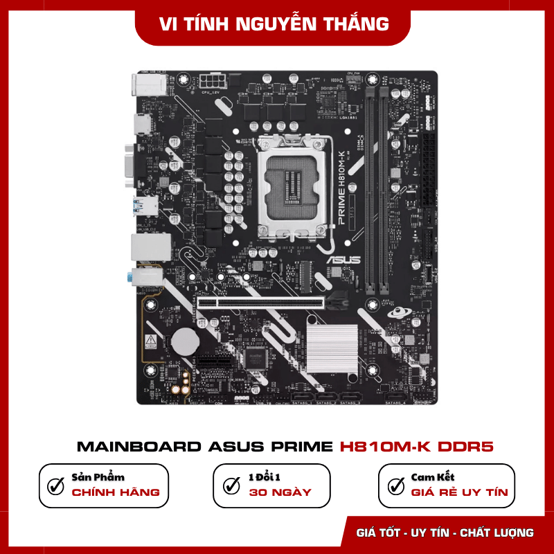 Thiết kế bảo vệ ASUS 5X Protection III trên H810M-K