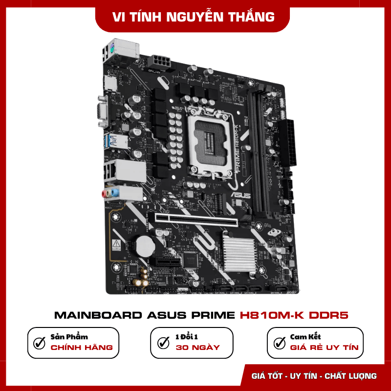 Cổng kết nối mainboard ASUS PRIME H810M-K DDR5