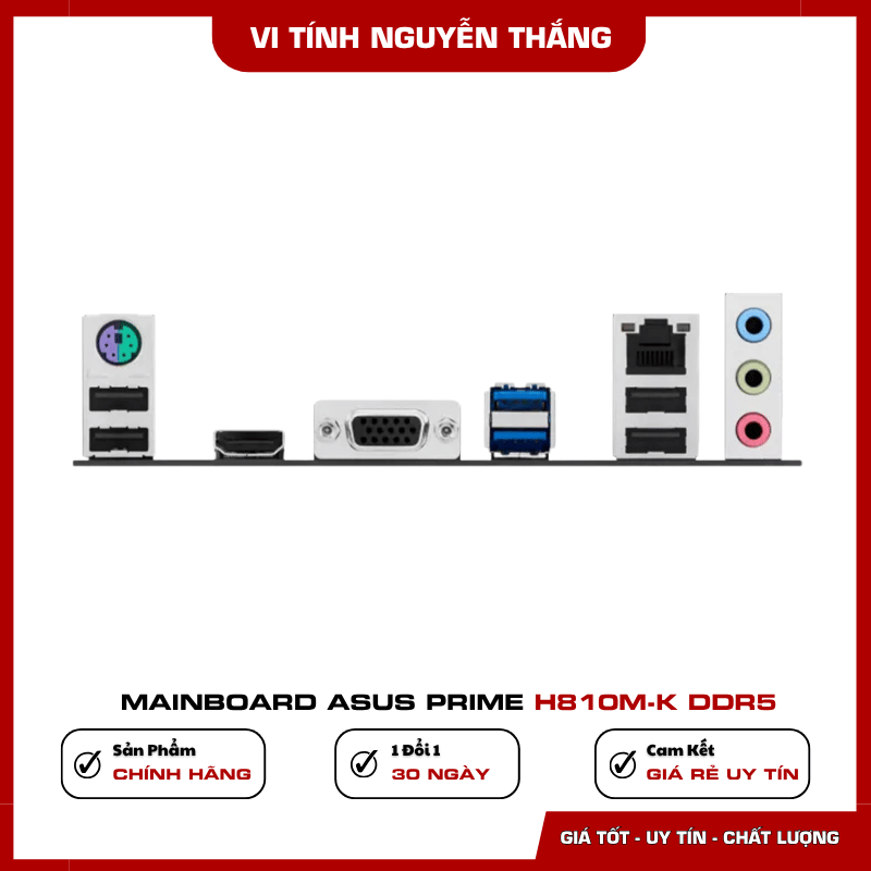 Khe SSD M.2 PCIe 4.0 trên ASUS PRIME H810M-K