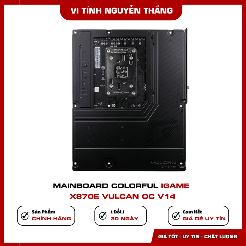 Khe DDR5 PCIe 5.0 và M.2 trên Colorful iGame X870E VULCAN OC V14