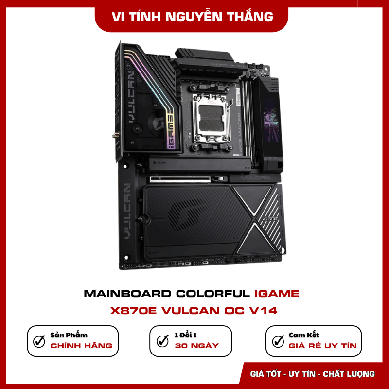 VRM 18+2+2 phase trên Colorful iGame X870E VULCAN OC V14