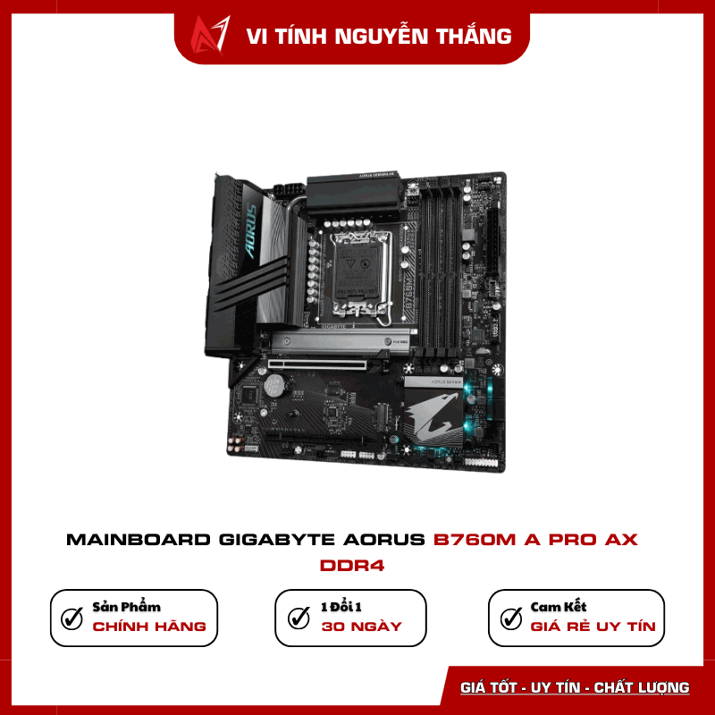 Mainboard Gigabyte AORUS B760M A PRO AX DDR4