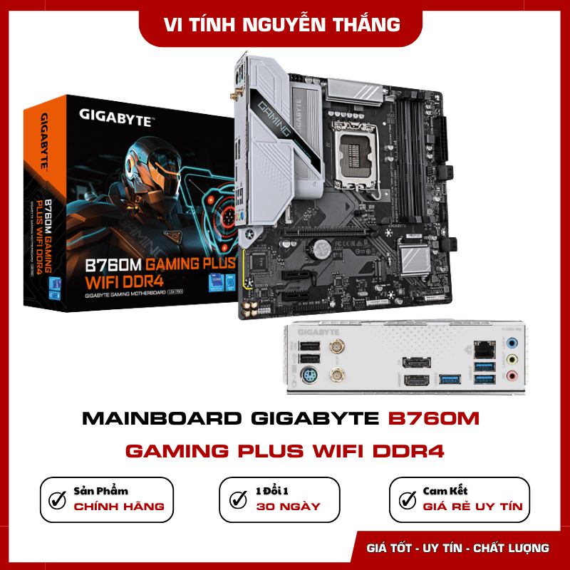 Kết nối WiFi 6 trên GIGABYTE B760M Gaming Plus WiFi DDR4
