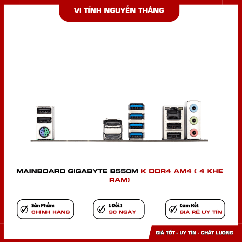 Mainboard Gigabyte B550M K chuẩn Micro ATX