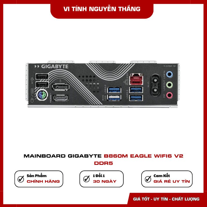 Khe PCIe 5.0 và M.2 trên Gigabyte B860M Eagle WiFi6 V2