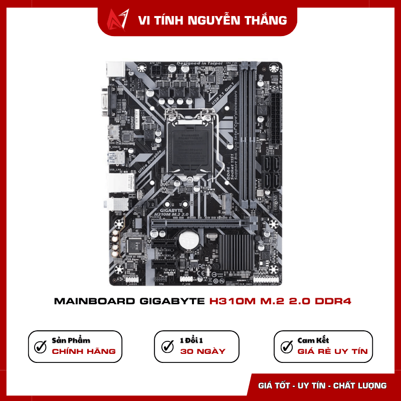 Bo mạch chủ Gigabyte H310M M.2 2.0 hỗ trợ RAM DDR4