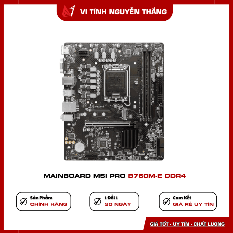 Mainboard MSI PRO B760M-E DDR4