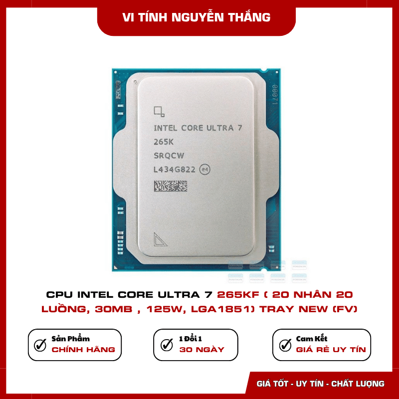 Intel Core Ultra 7 265KF tích hợp NPU Intel AI Boost
