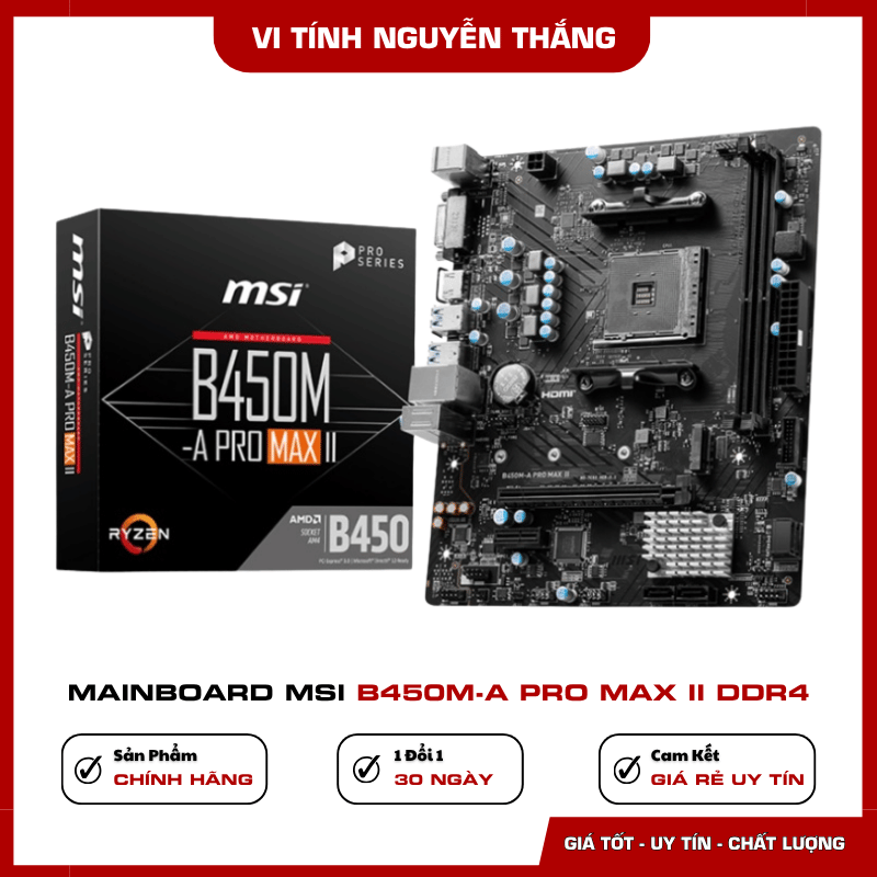 Mainboard MSI B450M-A PRO MAX II DDR4 socket AM4