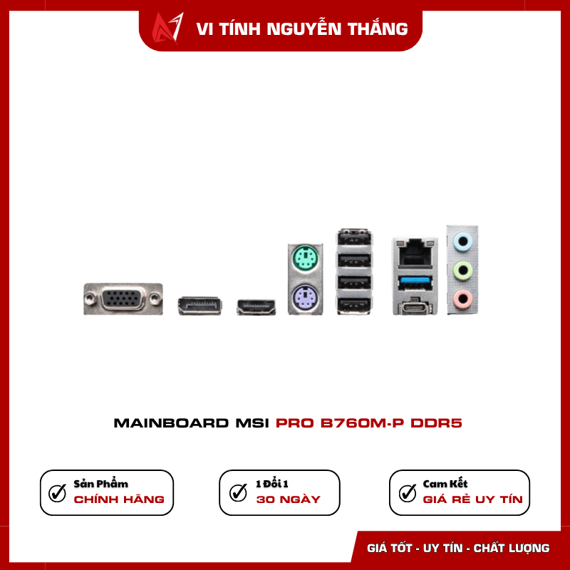 Mainboard MSI PRO B760M-P DDR5 phù hợp build PC Intel DDR5