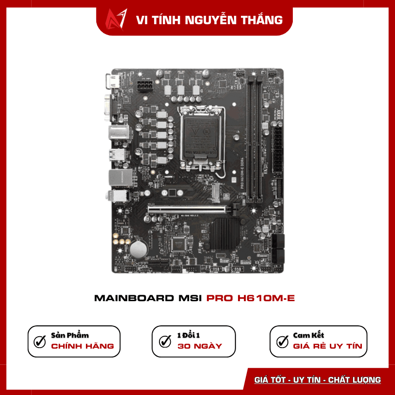 Cổng kết nối Mainboard MSI PRO H610M-E