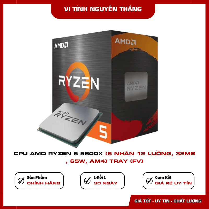 Ryzen 5 5600X cần sử dụng card màn hình rời