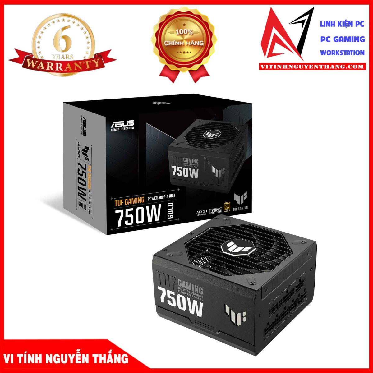 NGUYENTHANGCOMPUTER - Nguồn ASUS TUF Gaming 750 80 Plus Gold ( 750W )