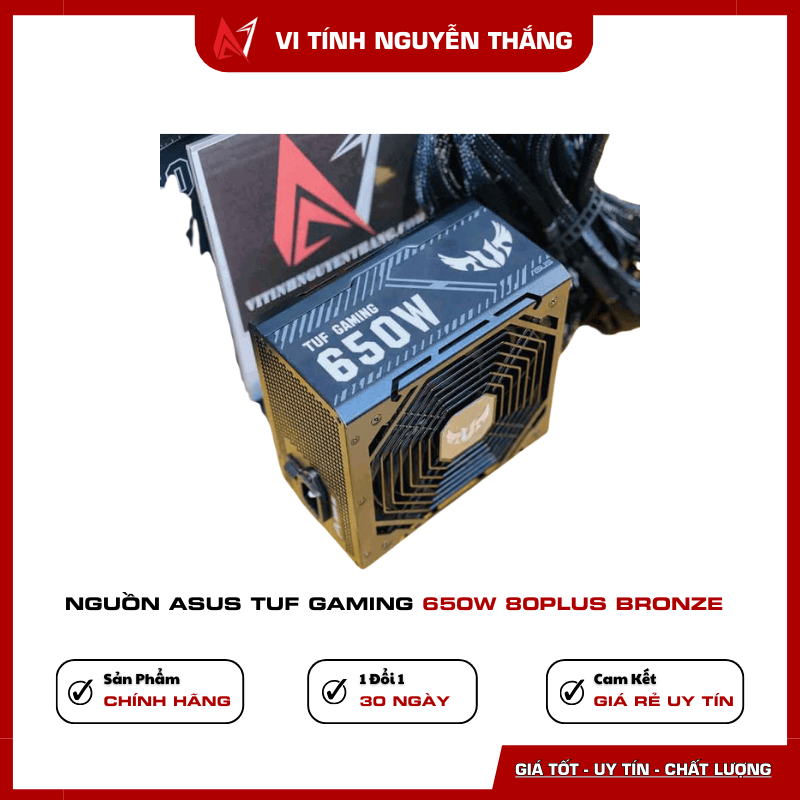 Nguồn ASUS TUF Gaming 650W 80 Plus Bronze