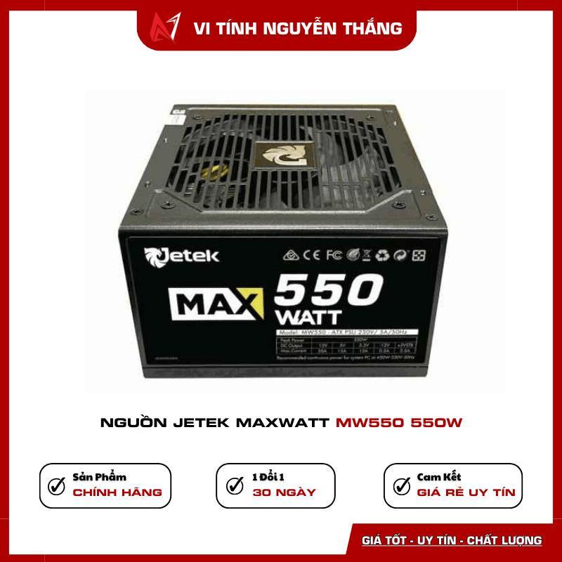 Nguồn Jetek MaxWatt MW550 550W