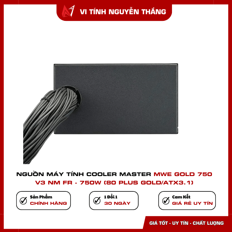 Nguồn Cooler Master MWE Gold 750 V3 bảo vệ điện ổn định