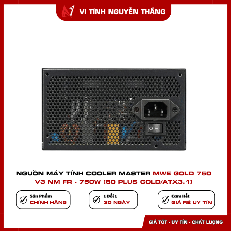 PSU Cooler Master MWE Gold 750 V3 quạt HDB 120mm
