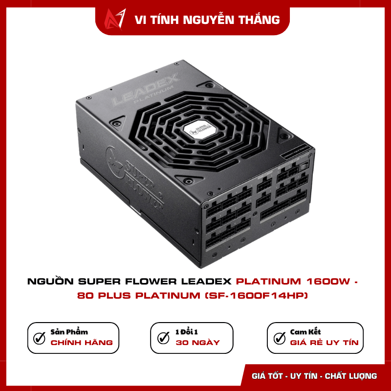 Super Flower Leadex Platinum 1600W chuẩn 80 Plus Platinum