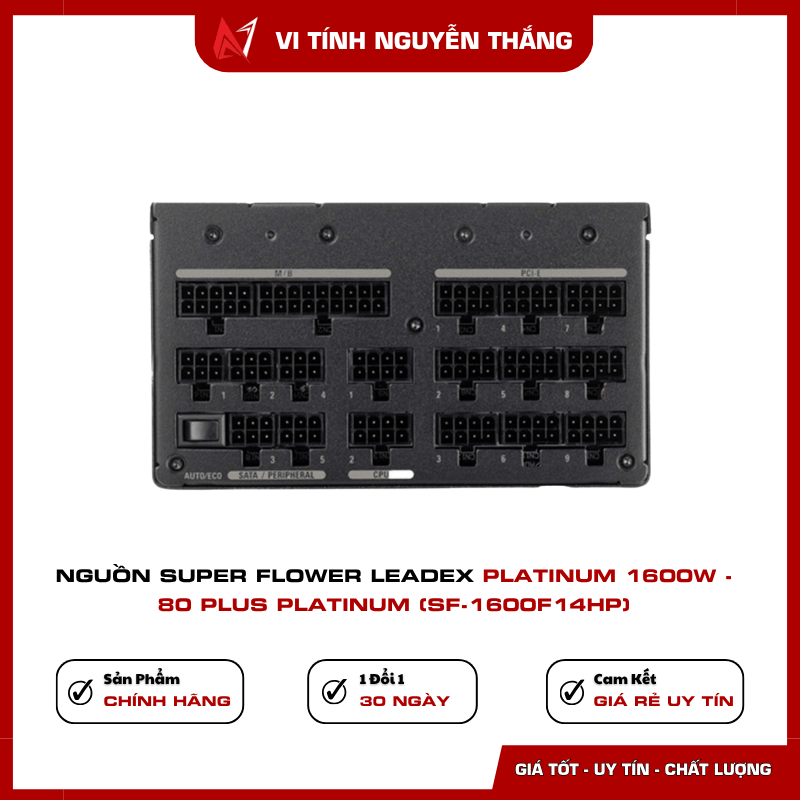Nguồn Super Flower SF-1600F14HP quạt 140mm Two Ball Bearing