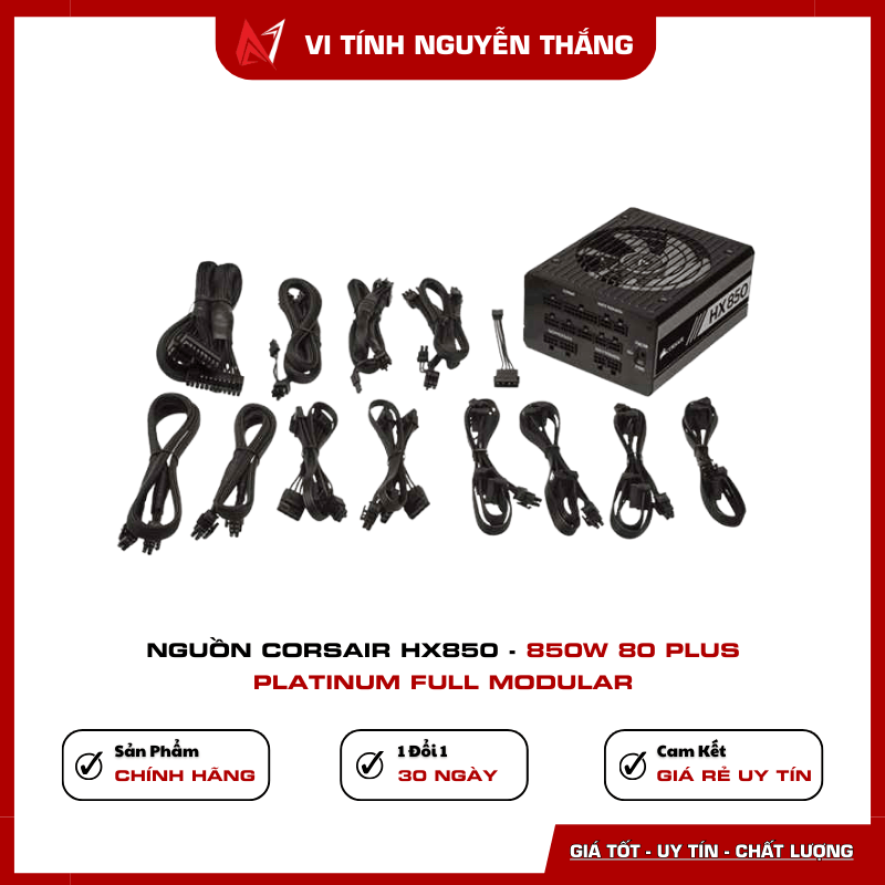 Nguồn Corsair HX850 linh kiện cao cấp