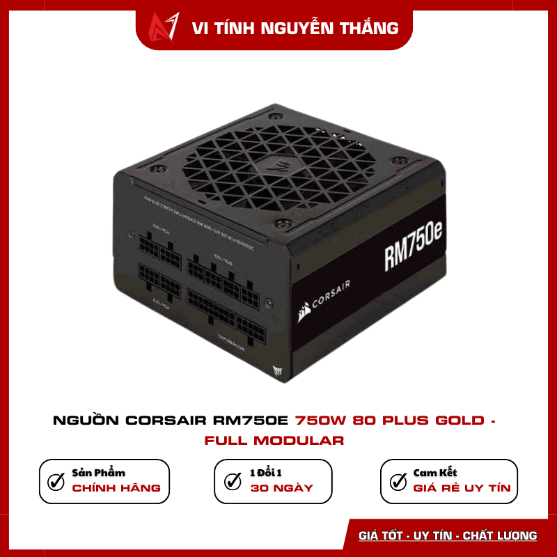 Nguồn Corsair RM750e 750W 80 Plus Gold Full Modular