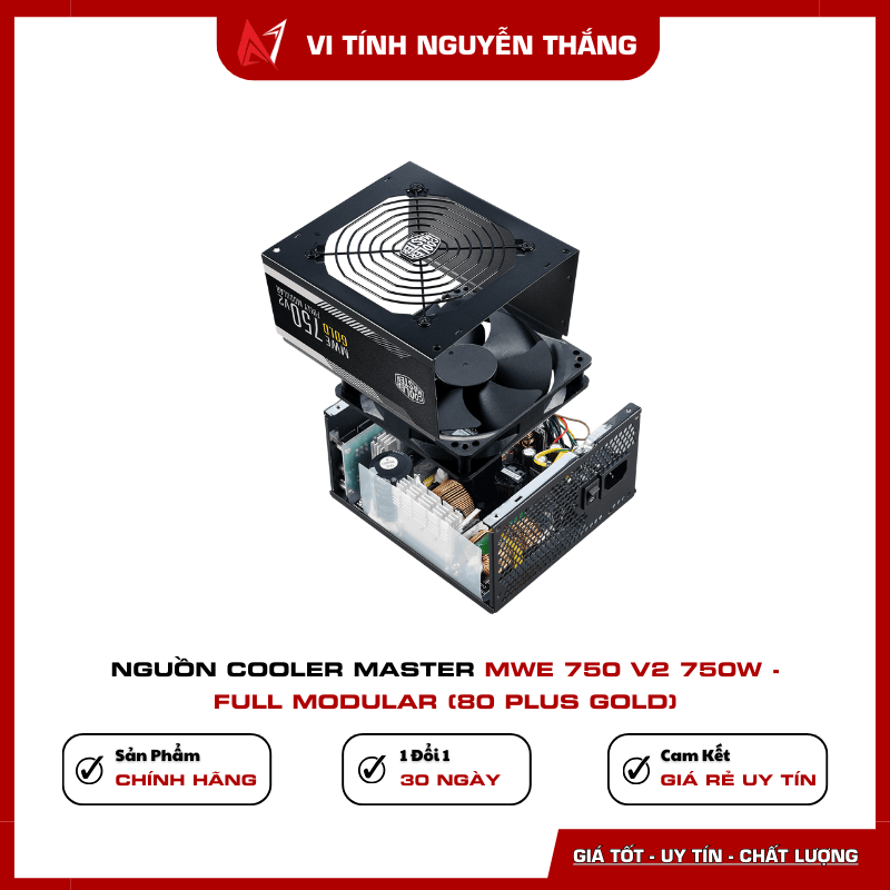 Nguồn Cooler Master MWE 750 V2 chuẩn 80 Plus Gold