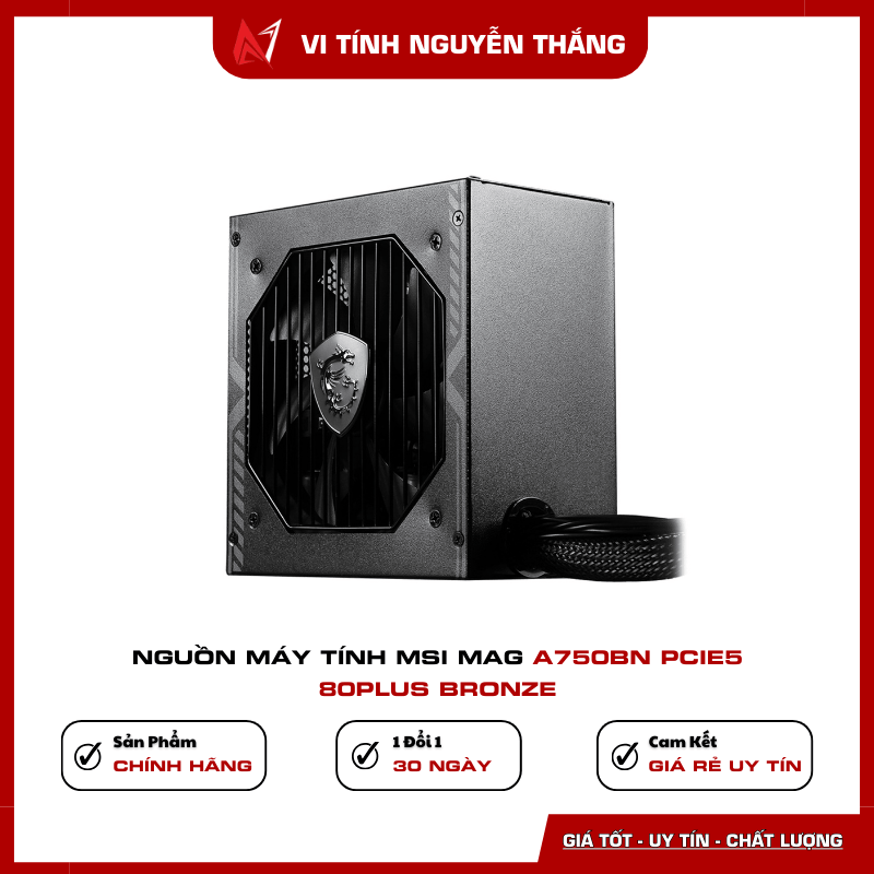 Nguồn MSI MAG A750BN 80 Plus Bronze