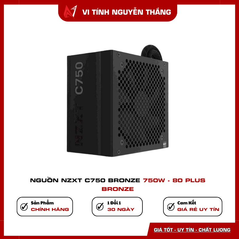 Nguồn NZXT C750 Bronze 750W 80 Plus Bronze