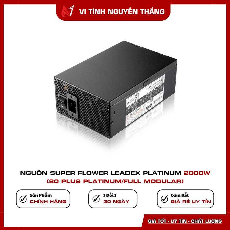 Nguồn Super Flower Leadex Platinum 2000W lắp đặt