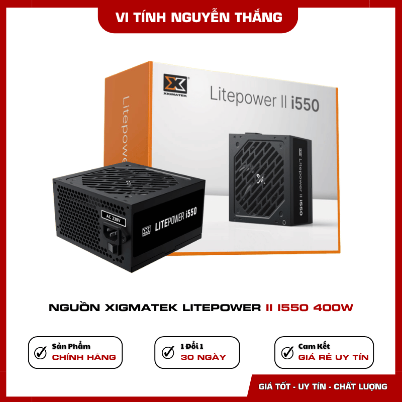 Thiết kế bộ nguồn Xigmatek Litepower II i550 400W