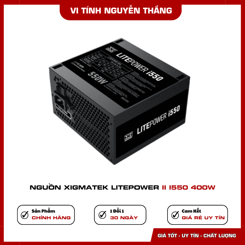 Nguồn Xigmatek Litepower II i550 400W cho máy tính để bàn