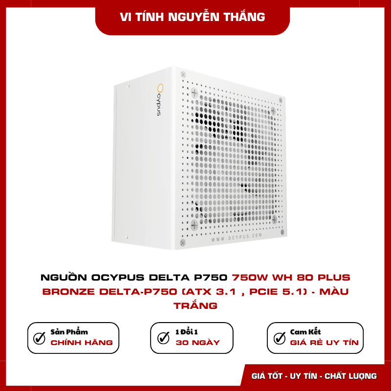 Nguồn Ocypus Delta P750 chứng nhận 80 Plus Bronze